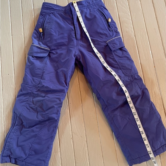 LL Bean Youth Snowpants Insulated Girls Sz 8 Purple - Picture 3 of 7